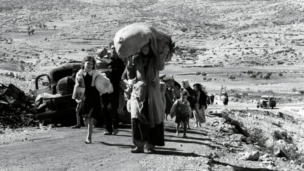 Image d'archive de la Nakba en 1948.