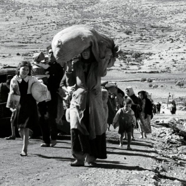 Image d'archive de la Nakba en 1948.