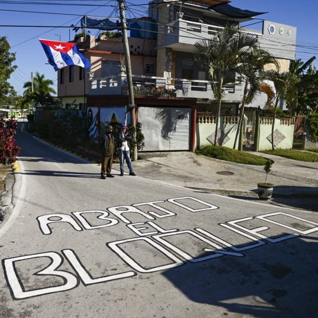 Message contre le blocus de Cuba