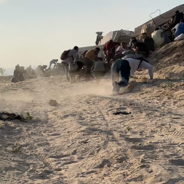 camp distribution aide Gaza