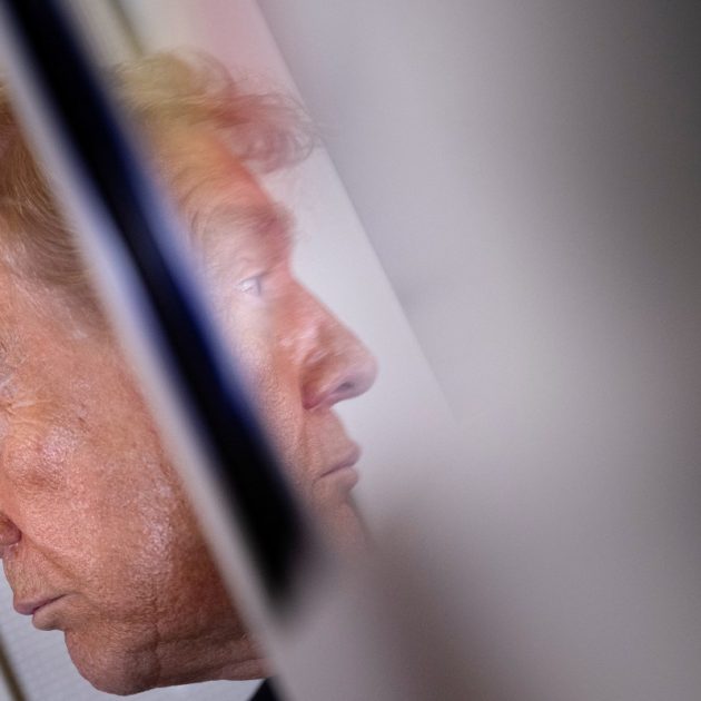 US President Donald Trump speaks to reporters aboard Air Force One after his departure from Beijing Capital Airport on May 15, 2026, on his way back to the United States. Trump said he had made "fantastic trade deals" with China's Xi Jinping, as the pair met on May 15 at final talks of a superpower summit that according to the US leader has also reaped a Chinese offer to help open the Strait of Hormuz. (Photo by Brendan Smialowski / AFP)