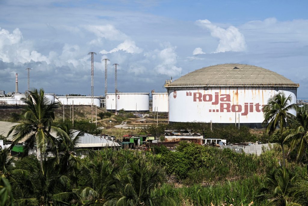 View of the refinery El Palito in Puerto Cabello, Carabobo state, Venezuela on January 22, 2026. (Photo by Ronaldo SCHEMIDT / AFP)