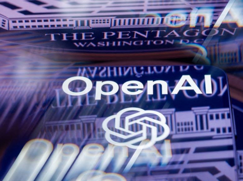 The OpenAI logo is displayed on a smartphone with the seal of the U.S. Department of Defense (Pentagon) reflected on a surface in this photo illustration, as the AI company revises an agreement to provide technology to the Pentagon following criticism and debate over the military use of artificial intelligence in Brussels, Belgium, on March 7, 2026. (Photo by Jonathan Raa/NurPhoto) (Photo by Jonathan Raa / NurPhoto via AFP)