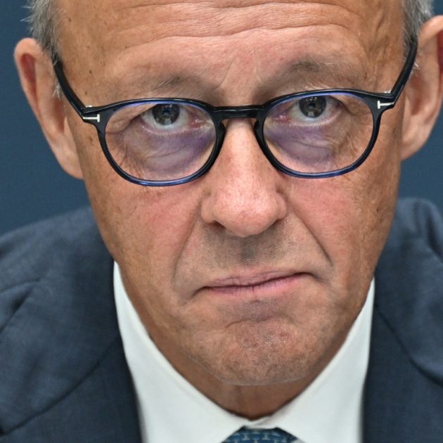 German Chancellor Friedrich Merz, also leader of Germany's conservative Christian Democratic Union (CDU) party, is pictured at the start of the CDU's leadership meeting in Berlin on September 7, 2026, one day after regional elections in the eastern federal state of Saxony-Anhalt. (Photo by RALF HIRSCHBERGER / AFP)
